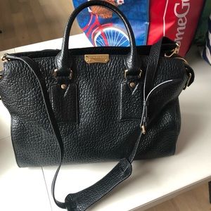 Pebble leather Burberry bag